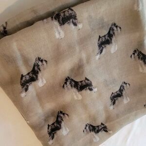 Scottish Terrier‎ Infinity Scarf  Woven Minimalist Dog Lover